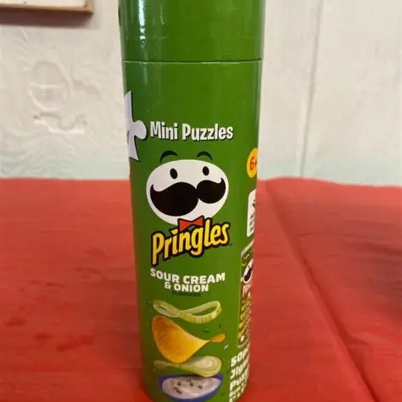 Pringles Mini Puzzle 50 Piece 3 px Cheddar, Sour Cream and BBQ - Picture 3 of 4